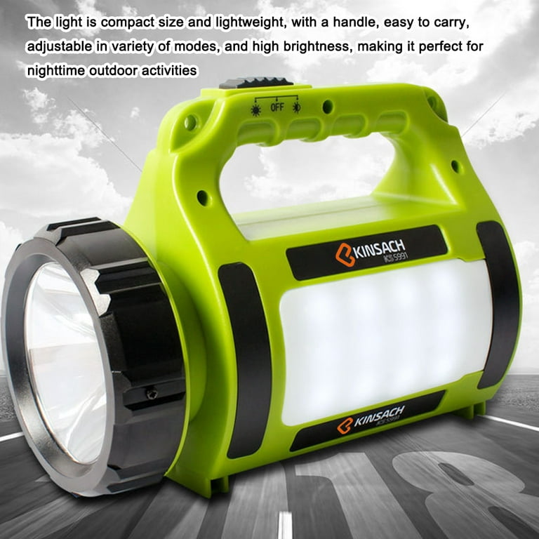 Radirus Rechargeable Light, Portable Camping Fishing Flashlight with High  Brightness and Side Light