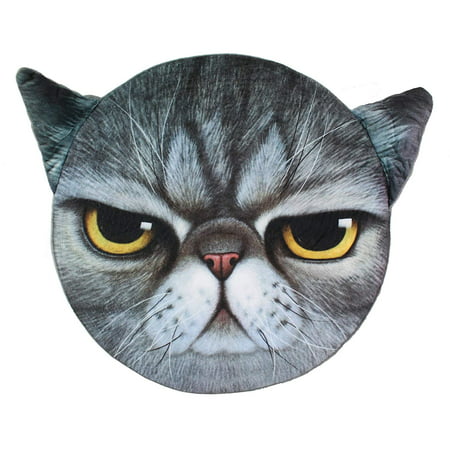 3D Gray Cat Angry Face Memory Foam Cushion Pillow Doll Seat Pad Home Decor US SellerGreat for in-bed reading and TV watching; use as bolster, sofa-cushion, back pillow!.., By We pay your sales (Best Reading Chairs For Your Back)