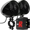 thumbnail image 1 of GoHawk TJ4-R 4" Waterproof Motorcycle Bluetooth Speakers Stereo Amplifier Audio System Harley Touring Cruiser ATV 4-Wheeler FM Radio, 1 of 10