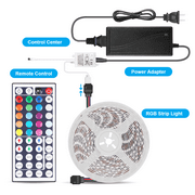 LED Light Strip, SKONYON16.4ft RGB LED Light Strip 5050 LED Tape Lights, Color Changing LED Rope Lights with Remote for Home