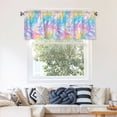 thumbnail image 7 of Drapery Wear Rod Short Curtain 54x18in Filter With Light Feature For Easy Installation Rod Free For Bedroom Kitchen Bathroom\r\n Lightslategray Tie-Dye Background Vibrant Colors And Swirling (4), 7 of 7