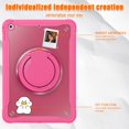 thumbnail image 6 of SaniMore Case for SaniMore Case for iPad 10.2 inch 9th/8th/7th Generation (2021/2020/2019), Shoulder Strap Pencil Slot Hybird Back Cover 360° Ratating Handle Bracket Shockproof Anti-fall, Rose, 6 of 18