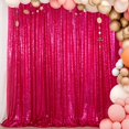 thumbnail image 1 of 4FTx6FT Sparkly Fuchsia Sequin Photo Backdrop, Photo Booth, Photography Backdrop, DIY Photobooth, Wedding Backdrop,, 1 of 5
