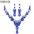 thumbnail image 2 of Xinyolin Women Jewelry Set, Elegant Rhinestone Teardrop Pendant Wedding Necklace Earrings, 2 of 8