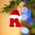 thumbnail image 4 of dajkiuy Initial Christmas Ornaments for Tree, 26 Letter Personalized Christmas Indoor for Christmas Tree Ornaments Pendant Hanging Decorations, K, 4 of 5