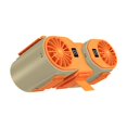 thumbnail image 3 of Ventilador con clip para la cintura,Ventilador personal con clip para la cintura,portátil,de viento fuerte,Ventilador de cinturón portátil con función ajustable de 5 Naranja verde, 3 of 8
