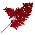 thumbnail image 3 of LABSERRON Autumn Fall Artificial Thanksgiving Plant for Decor Made of Flannel in Red Color 1Pc, 3 of 8