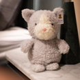 thumbnail image 1 of Peluche largo y esponjoso de 20 cm con forma de pollo, cerdo, búho y ratón de Kawaii, animales de dibujos animados suaves, zorros, perros y ovejas, muñecos de peluche para acompañar, 1 of 5