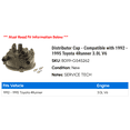 thumbnail image 2 of Distributor Cap - Compatible with 1992 - 1995 Toyota 4Runner 3.0L V6 1993 1994, 2 of 2