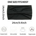 thumbnail image 2 of Elastic Sports Headband 9.4x5.5 Inch, Wide Yoga Headband with Sweat Absorption, Stretchy Hair Band for Women Men, 2 of 4