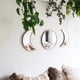 thumbnail image 1 of Espejos acrílicos de fase lunar para decoración Natural, diseño de interiores del hogar, espejo de fase lunar de madera, decoración de pared Bohemia, 3 uds., 1 of 4