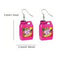 thumbnail image 5 of Acrylic Cute Doodle Graffiti Pattern Dangle Earrings Cartoon Style Light Weight Funny Adorable Female Gift, 5 of 5