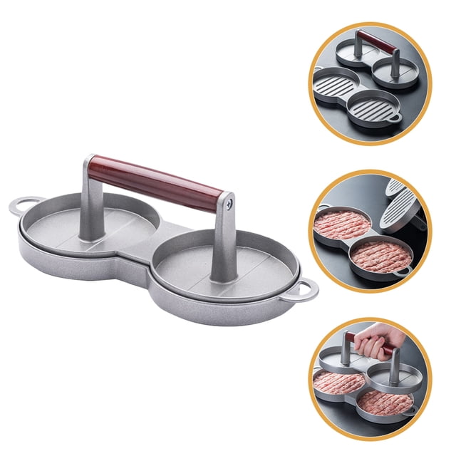 unbranded Prensa Para Carne En Aluminio Con Fácil Manejo Para Preparar Hamburguesas Caseras