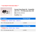 thumbnail image 2 of Vacuum Pump Repair Kit - Compatible with 1973 - 1976 Mercedes-Benz 280 1974 1975, 2 of 2