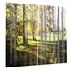 thumbnail image 1 of 2x Cortinas opacas para ventana, cortinas de baño de gasa transparente con gancho 01 Bosque de cipreses, 1 of 9