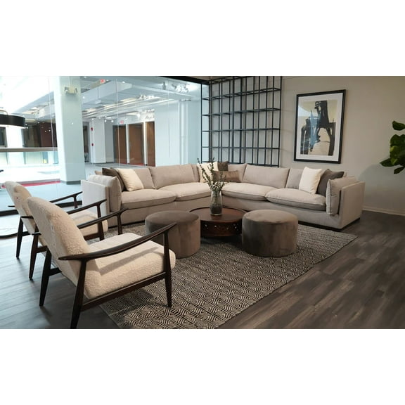 Mofit Home, Auster Modern Motion Sectional Sofa, Living room, Furniture for Living Room, 3pc, Fabric, Linen