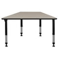 thumbnail image 5 of 48" x 24" Trapezoid Height Adjustable Classroom Table- Maple, 5 of 7