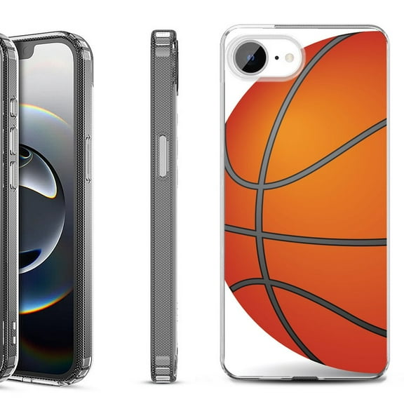 Shockproof Protective Phone Case for iPhone 16e, by OneToughShield - Basketball