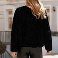 thumbnail image 3 of Veste pour Femmes, Chandail à Manches Longues Couleur Unie, Pulls pour Femmes, 3 of 6