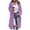 Purple, variant on hoksml Women's Wool Blend Button Down Cardigan Coat Fashion Solid Color Notch Lapel Long Sleeve Trench Jacket with Pockets