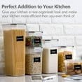 thumbnail image 5 of Sindcom Airtight Food Storage Containers Set, 14pcs Plastic Kitchen and Pantry Organization Canisters, Black, 5 of 9