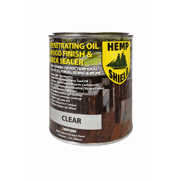 Hemp Shield Wood Deck Sealer Clear - 1 Quart