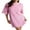 Pink, variant on Gupgi Women Sequins Dress Club Disco Dance Mini Dresses Loose Sparkly Short Sleeve Backless Tie-Up Short Dress