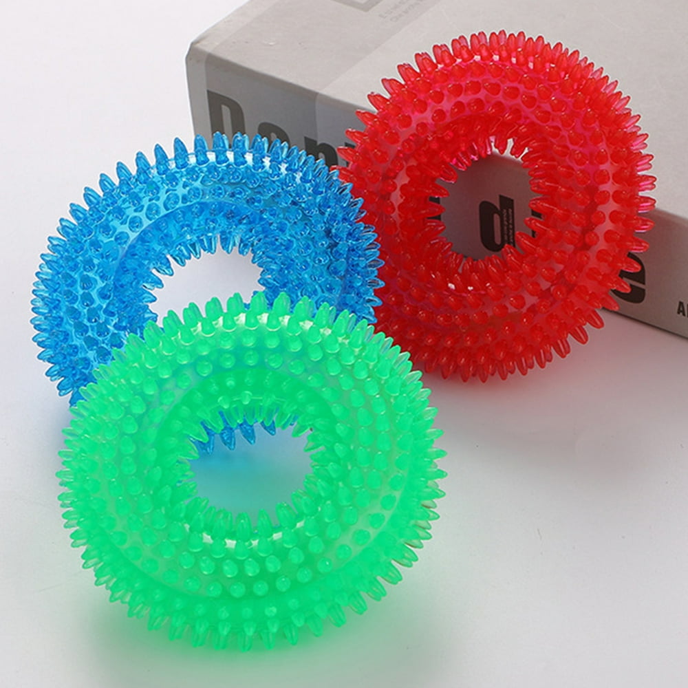 SPRING PARK Puppy Teething Toys, Dog Squeaky Toys,Funny Pet Dog Thorn