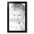 thumbnail image 2 of ArtToFrames 12" x 20" Satin Black Bull Nose Picture Frame, 12x20 inch Black Wood Poster Frame (WOM-1417), 2 of 7