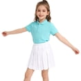 thumbnail image 3 of MEZZALL Girls Pleated Skirt For School Elastic Waist Casual Daily Wear Children A-Line Mini Skirt For Girls Kids Lovely Skirts, 3 of 5