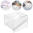 thumbnail image 2 of KAKOWELY riser tabletop square Acrylic Risers Display Stands Clear Square Nesting Buffet Risers Pedestal Display Shelf for Party Cake Tabletop Jewelry Food Display, 2 of 4