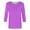 Purple A, variant on Horkkom 3/4 Length Sleeve Womens Tops Plus Size Casual Crew Neck Solid Color Shirts Loose Pullover Tunic Blouses, Gifts for Women