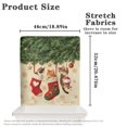 thumbnail image 6 of TSOVTHRID Cat Stocking Pine Tree Print Dining Chair Back Slipcover Chair Back Cover Stretchable Chairs Protector Slipcovers for Home Dining Room Kitchen Hotel Christmas Decor, Set of 2, 6 of 7