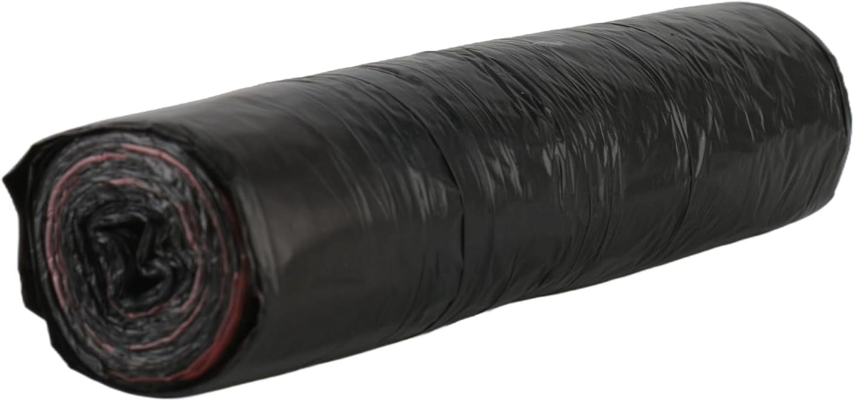 Biodegradable Trash Bags 4-8 Gallon, Tall Kitchen Drawstring Garbage Bags, Heavy Duty 4-8 Gal Black Trash Bag 17 x 20 inches, Scented Wastebasket Liners, 5 rolls of 15 bags each (75 total) Black