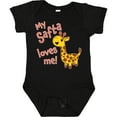 thumbnail image 3 of Inktastic My Safta Loves Me Cute Giraffe Boys or Girls Baby Bodysuit, 3 of 5