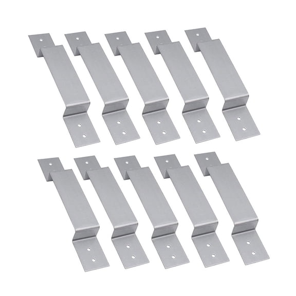 Set of 10 Fence Post Fixing Fence Post Mounting Fence Panel Security Bracket Rattling & Improve Security
