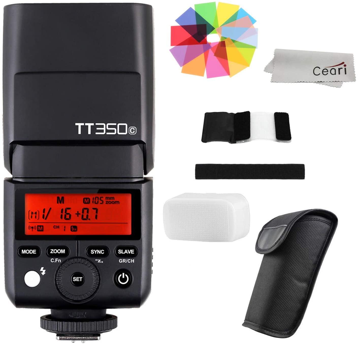 Godox TT350C Mini TTL Flash Speedlite 2.4G Wireless GN36 1/8000s HSS ...