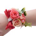 thumbnail image 2 of ReTeiv Artificial Flowers for Decoration Wrist Corsage Bracelet, Prom Wrist Flower, Prom Colorful Rose Decoration, Colorful Flower Wristband, Suitable For Wedding Anniversary Prom Party Artificial, 2 of 3