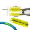 thumbnail image 5 of Aquarium Cleaning Brush for Water Hose Lily Pipe Air Tube Stainless Steel Flexible Bent Tube Double Head Brush Fish Tank cleaner, 5 of 10