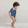 thumbnail image 3 of Pofeuu Blue Bus Print Baby Boys Short-Sleeve Bodysuit,Just Born Unisex Baby Short Sleeve Bodysuits Undershirt-12 Months, 3 of 7