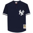 thumbnail image 3 of Framed Don Mattingly New York Yankees Autographed Blue Mitchell & Ness Replica BP Jersey - Fanatics Authentic Certified, 3 of 4