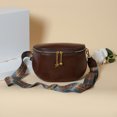 thumbnail image 4 of Bolsa De Hombro Bolsa La correa del pecho de la PU de la moda empaqueta la cremallera de los de Crossbody del cuero de la cera del aceite para el viaje Tmvgtek Para Estrenar, 4 of 9