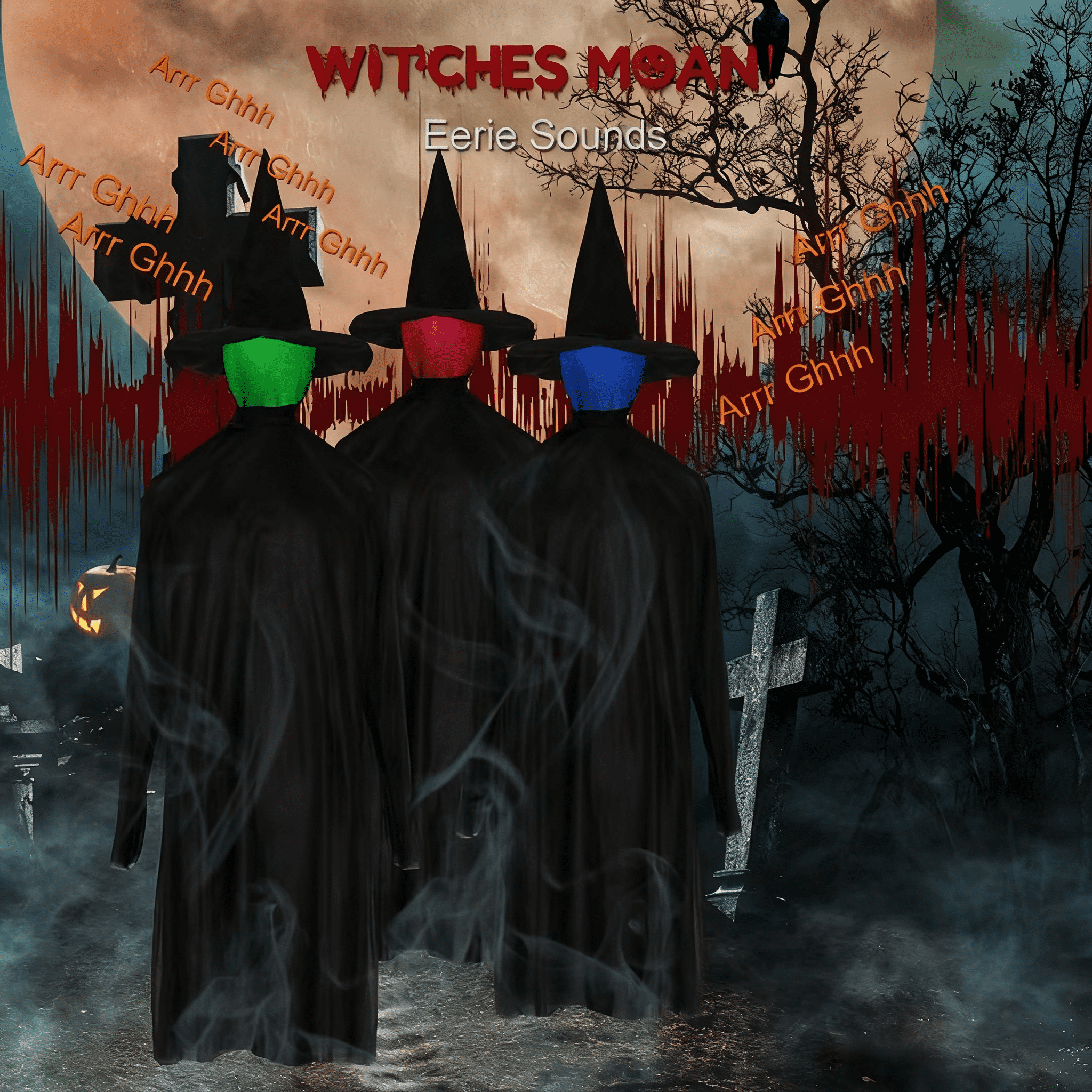 63" Halloween Standing Decoration, LED Lighted Head & Scary Sounds, Weather-Resistant Synthetic Fiber for Yard/Garden