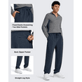 thumbnail image 4 of G4Free Men's Smoofit Fleece Lined Sweatpants Winter Thermal Warm Pants Casual Lounge Drawstring with Pockets, 4 of 8