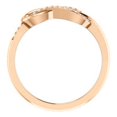 thumbnail image 2 of FB Jewels 14K Rose Gold 1/10 CTW Diamond Infinity-Inspired Knot Ring Size 7, 2 of 3