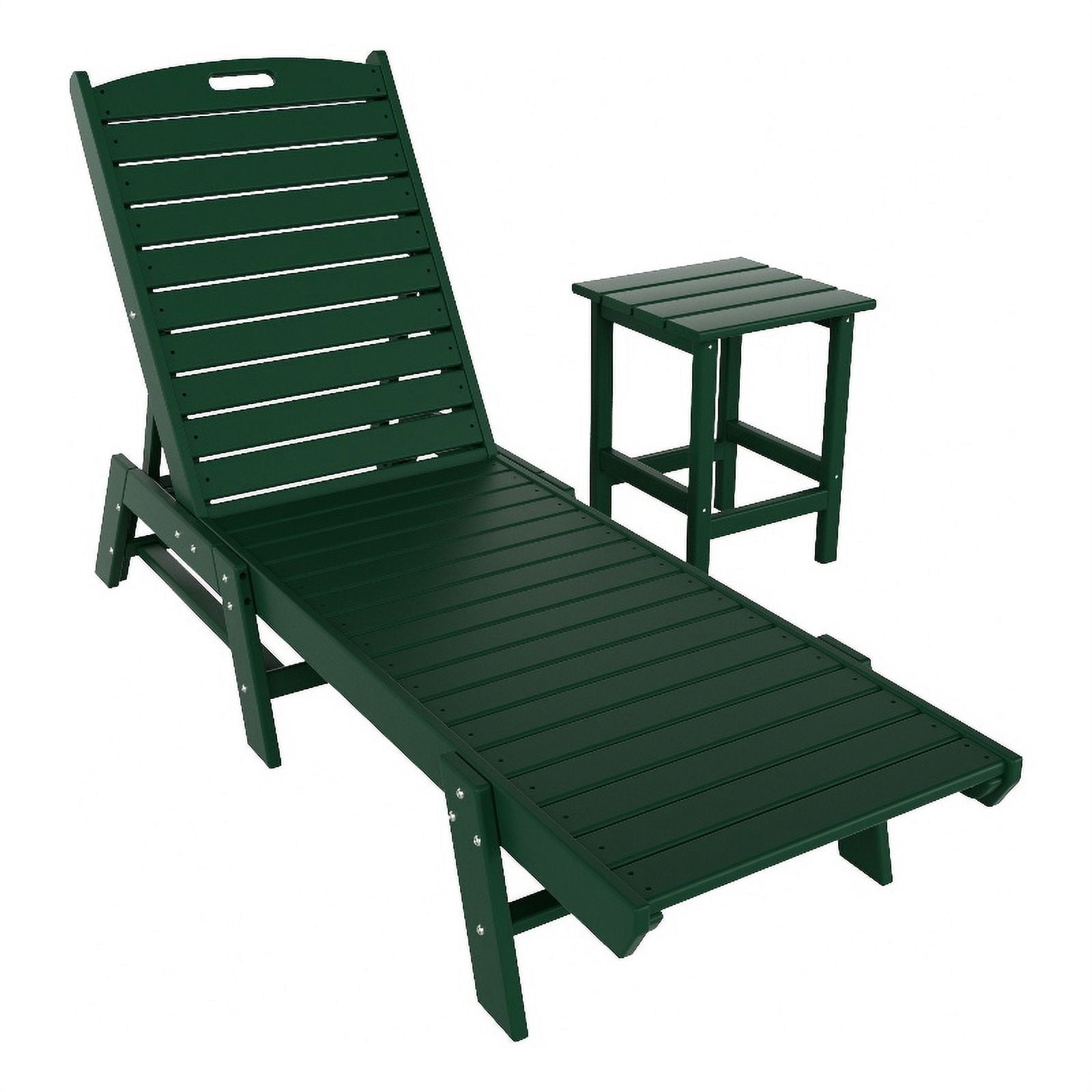 Chaises Longues en Plastique Adirondack Classiques pour Extérieur (Ensemble de 2)