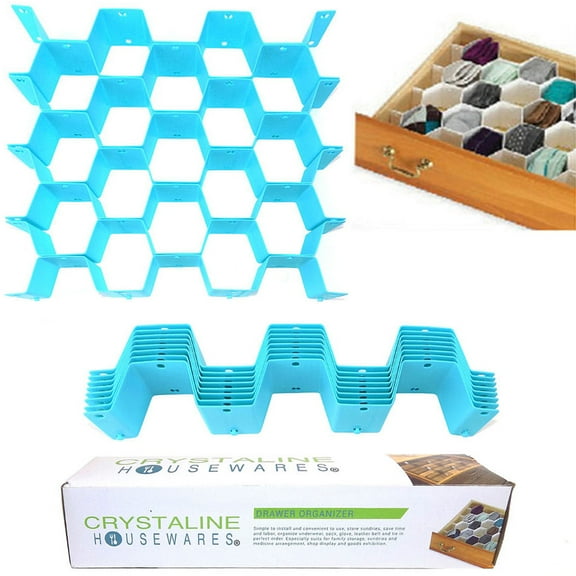 1 Dresser Drawer Organizer 17 Section Divider Undergarment Sock Storage Holder