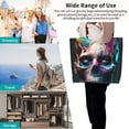 thumbnail image 4 of Yiaed Modern Abstract Colorful Skull B Print Handbag for Women Tote Purse Shoulder Bag Large Fashion Hobo Purse Handbag Shopping Tote, 4 of 5