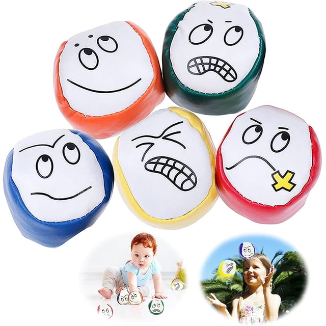 Bolas de malabares de 5 cm para principiantes, juego de bolas de malabares de 5 piezas, bolas de malabares con relleno natural, bolas de malabares para niñas y niños, bolas de malabares educativas pa TUNC Sencillez