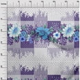 thumbnail image 3 of oneOone Velvet Purple Fabric Asian Floral With Texture Sewing Material Print Fabric By The Yard 58 Inch Wide, 3 of 4